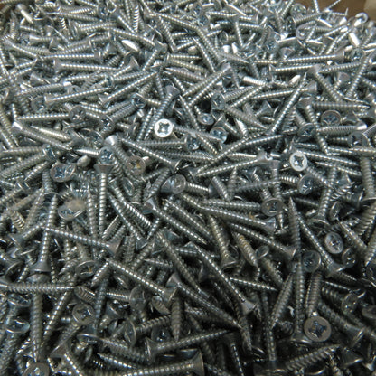 George Malcom XFF61Z #6 x 1" Sheet Metal Flat Head Screw Zinc 19 Lbs.
