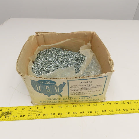 George Malcom XFF61Z #6 x 1" Sheet Metal Flat Head Screw Zinc 19 Lbs.