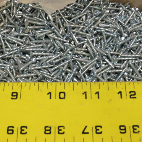 George Malcom XFF61Z #6 x 1" Sheet Metal Flat Head Screw Zinc 19 Lbs.