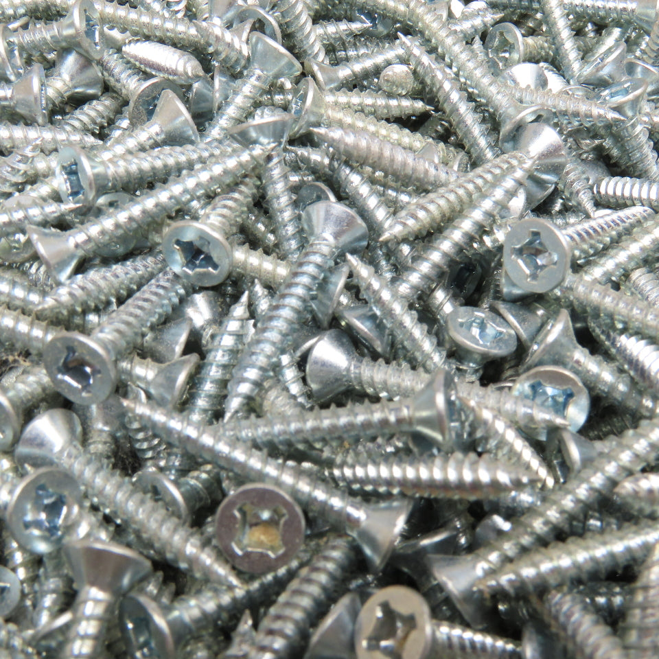George Malcom XFF61Z #6 x 1" Sheet Metal Flat Head Screw Zinc 19 Lbs.