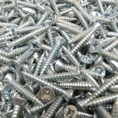 George Malcom XFF61Z #6 x 1" Sheet Metal Flat Head Screw Zinc 19 Lbs.