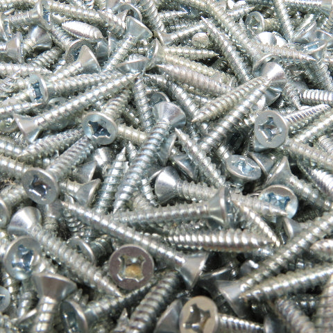 George Malcom XFF61Z #6 x 1" Sheet Metal Flat Head Screw Zinc 19 Lbs.