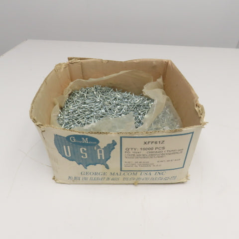 George Malcom XFF61Z #6 x 1" Sheet Metal Flat Head Screw Zinc 19 Lbs.