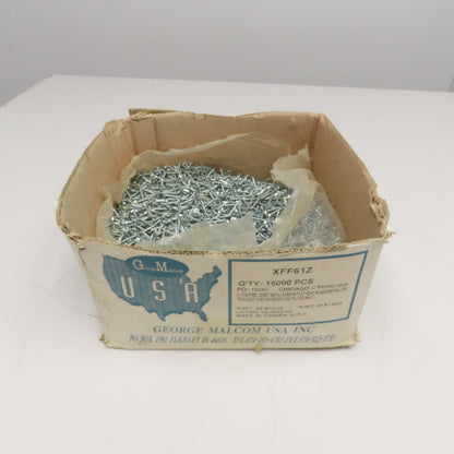 George Malcom XFF61Z #6 x 1" Sheet Metal Flat Head Screw Zinc 19 Lbs.