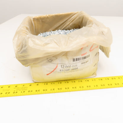 Global Linl 610QF-9000 #6 x 1" Sheet Metal Oval White Head Screw Zinc 32 Lbs.