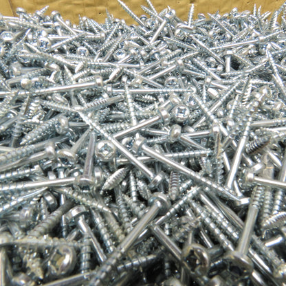Global Link XPI6112177HZ #6 x 1-1/2" Sheet Metal Pan Head Screw Zinc 29 Lbs.