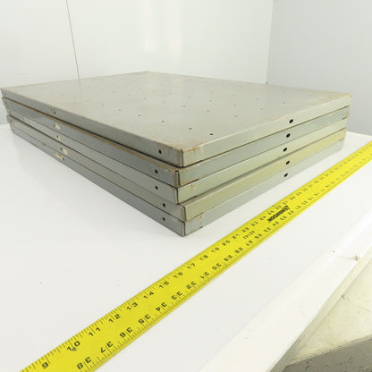 35-3/4"L x 24" D Heavy Duty Closed Clip Steel Drop-In Additional Shelfs Lot Of 5