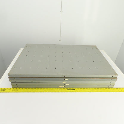 35-3/4"L x 24" D Heavy Duty Closed Clip Steel Drop-In Additional Shelfs Lot Of 5
