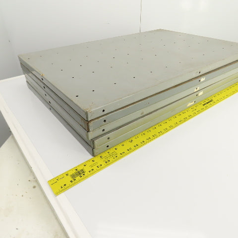 35-3/4"L x 24" D Heavy Duty Closed Clip Steel Drop-In Additional Shelfs Lot Of 5