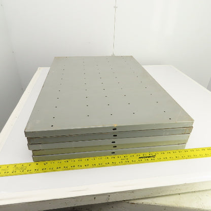 35-3/4"L x 24" D Heavy Duty Closed Clip Steel Drop-In Additional Shelfs Lot Of 5