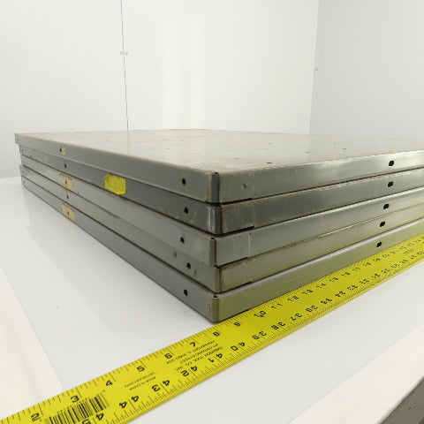 35-3/4"L x 24" D Heavy Duty Closed Clip Steel Drop-In Additional Shelfs Lot Of 5