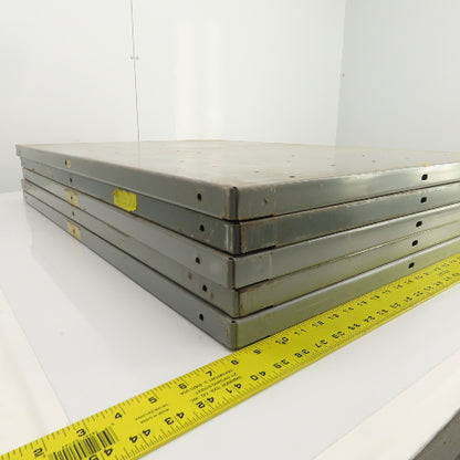35-3/4"L x 24" D Heavy Duty Closed Clip Steel Drop-In Additional Shelfs Lot Of 5