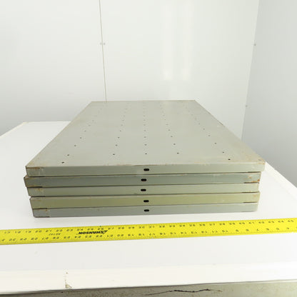35-3/4"L x 24" D Heavy Duty Closed Clip Steel Drop-In Additional Shelfs Lot Of 5
