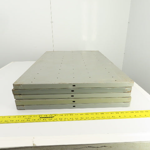 35-3/4"L x 24" D Heavy Duty Closed Clip Steel Drop-In Additional Shelfs Lot Of 5