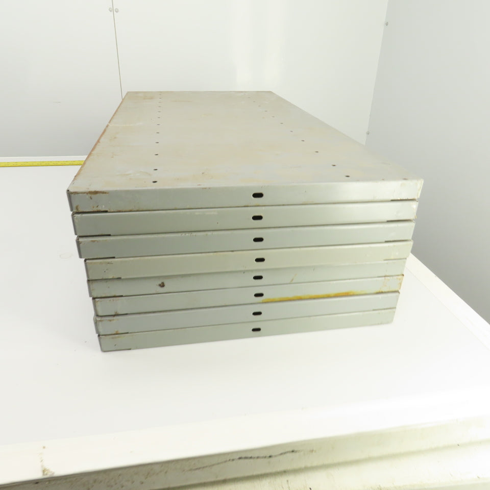 35-3/4"L x 18" D Heavy Duty Closed Clip Steel Drop-In Additional Shelfs Lot Of 8