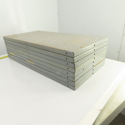 35-3/4"L x 18" D Heavy Duty Closed Clip Steel Drop-In Additional Shelfs Lot Of 8
