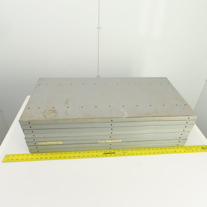35-3/4"L x 18" D Heavy Duty Closed Clip Steel Drop-In Additional Shelfs Lot Of 8