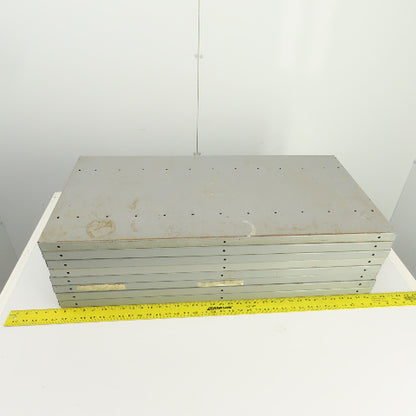 35-3/4"L x 18" D Heavy Duty Closed Clip Steel Drop-In Additional Shelfs Lot Of 8