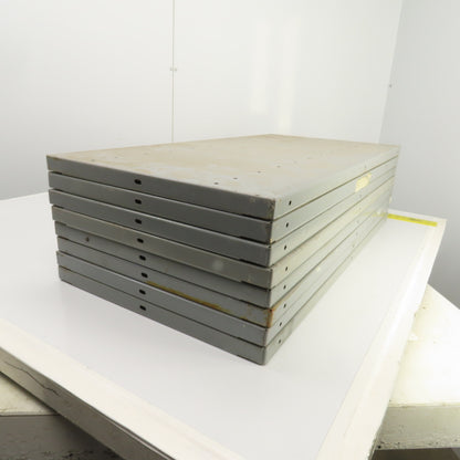 35-3/4"L x 18" D Heavy Duty Closed Clip Steel Drop-In Additional Shelfs Lot Of 8