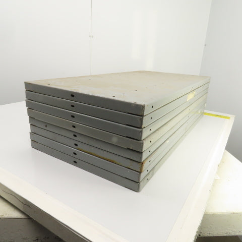 35-3/4"L x 18" D Heavy Duty Closed Clip Steel Drop-In Additional Shelfs Lot Of 8