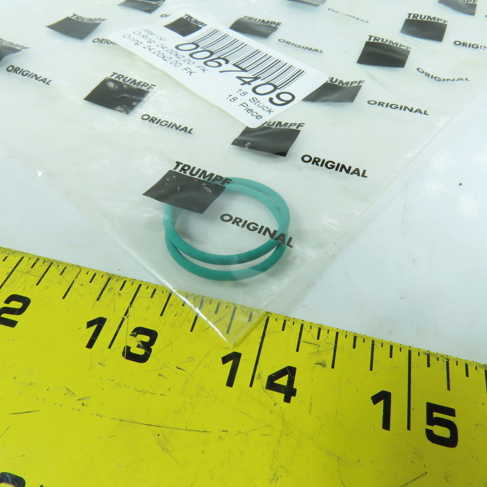 Trumpf 0067409 24.00 x 2.00 FK O-Rings Lot Of 2