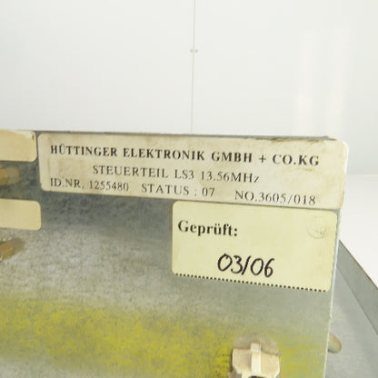 Trumpf Huttinger 1255480 Laser Frequency Generator LS3 13.56MHz Missing Parts