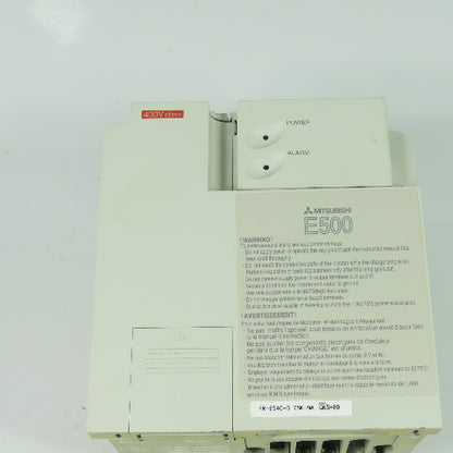 Mitsubishi FR-E540-0.75-NA 1HP AC Inverter Drive 380-480VAC Input 2.6A Output