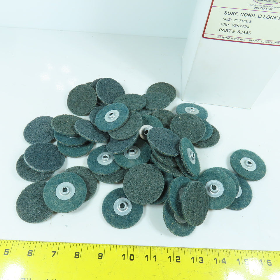 Preferred Abrasives 53445 Type S 2" Surface Conditioning Q-Lock Discs Lot Of 50