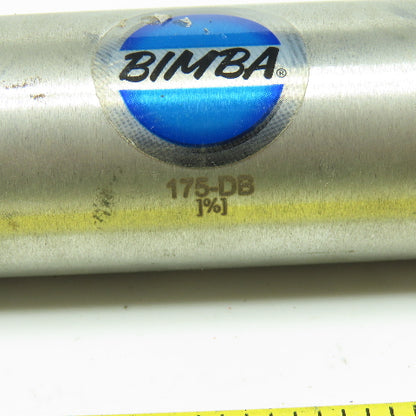 Bimba 175-DB 1-1/2" Bore Double Acting Pneumatic Air Cylinder 5"Stroke 7/16" RD