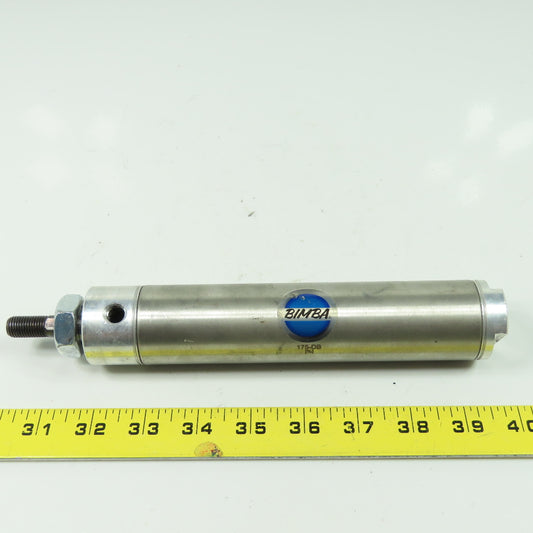 Bimba 175-DB 1-1/2" Bore Double Acting Pneumatic Air Cylinder 5"Stroke 7/16" RD