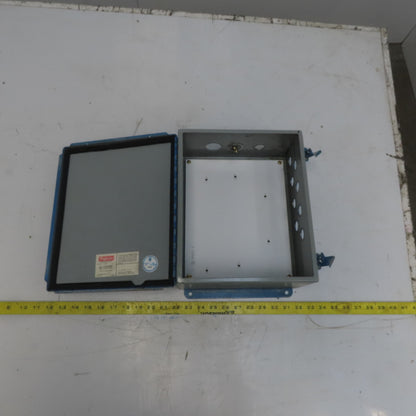 Hoffmann A-1210CH 14" x 12" x 5" NEMA 12,13 Electrical Enclosure W/ Back Plate