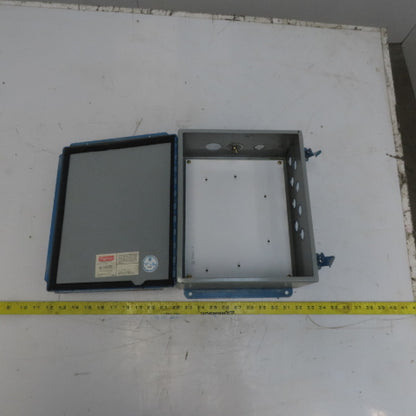 Hoffmann A-1210CH 14" x 12" x 5" NEMA 12,13 Electrical Enclosure W/ Back Plate