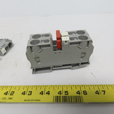 Phoenix Contact 3036178 ST-35 Din Ril Feed-Through Terminal Block Gray Lot of 6