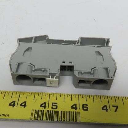 Phoenix Contact 3036178 ST-35 Din Ril Feed-Through Terminal Block Gray Lot of 6