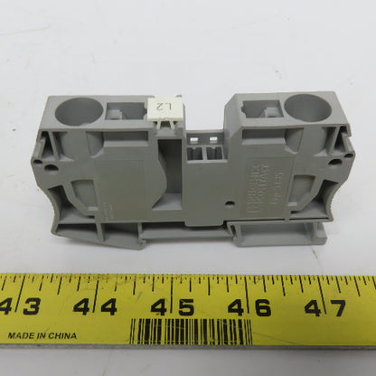 Phoenix Contact 3036178 ST-35 Din Ril Feed-Through Terminal Block Gray Lot of 6