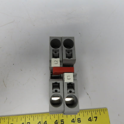 Phoenix Contact 3036178 ST-35 Din Ril Feed-Through Terminal Block Gray Lot of 6