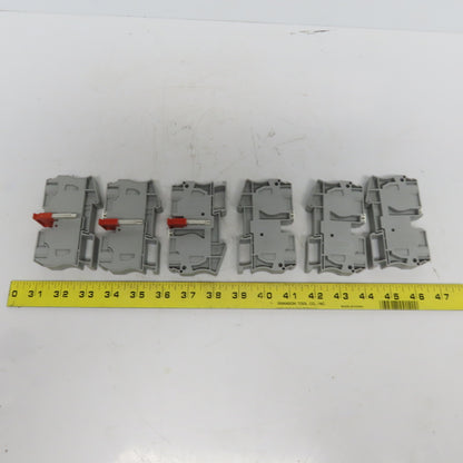 Phoenix Contact 3036178 ST-35 Din Ril Feed-Through Terminal Block Gray Lot of 6