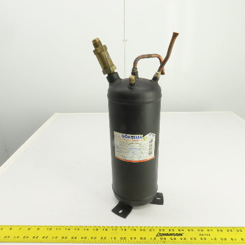 Gokceler RDG-5-UL Vertical Liquid Receiver 5 Liter From Sullair RD-400
