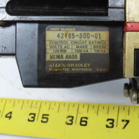 Allen Bradley 509-BOD Ser. B Size 1 Motor Starter W/Thermal Overload 120V Coil