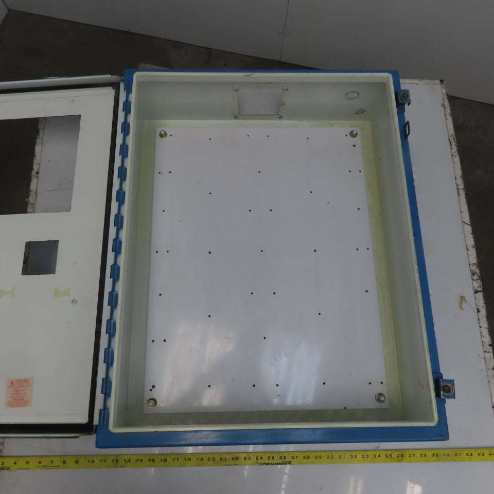 Hoffmann 30"x24"x8" Wall Mount Electrical Enclosure W/Backplate & Hinged Door