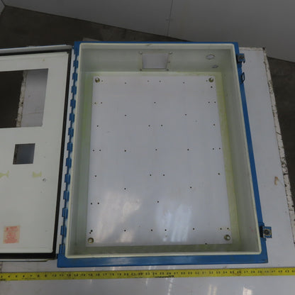 Hoffmann 30"x24"x8" Wall Mount Electrical Enclosure W/Backplate & Hinged Door