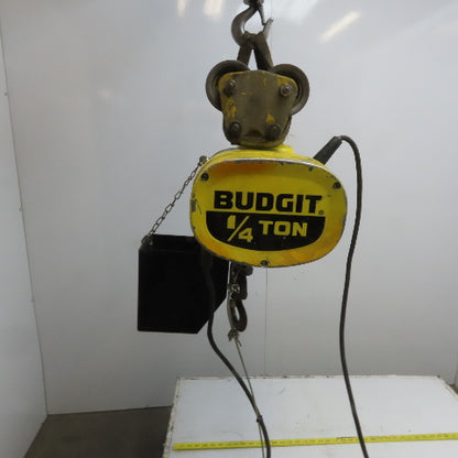 Budgit BEH2516 1/4 Ton 500Lb. 230/460V 3Ph Electric Chain Hoist 10' Lift 16FPM