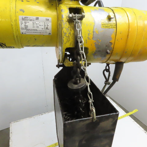 Budgit BEH2516 1/4 Ton 500Lb. 230/460V 3Ph Electric Chain Hoist 10' Lift 16FPM