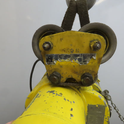 Budgit BEH2516 1/4 Ton 500Lb. 230/460V 3Ph Electric Chain Hoist 10' Lift 16FPM