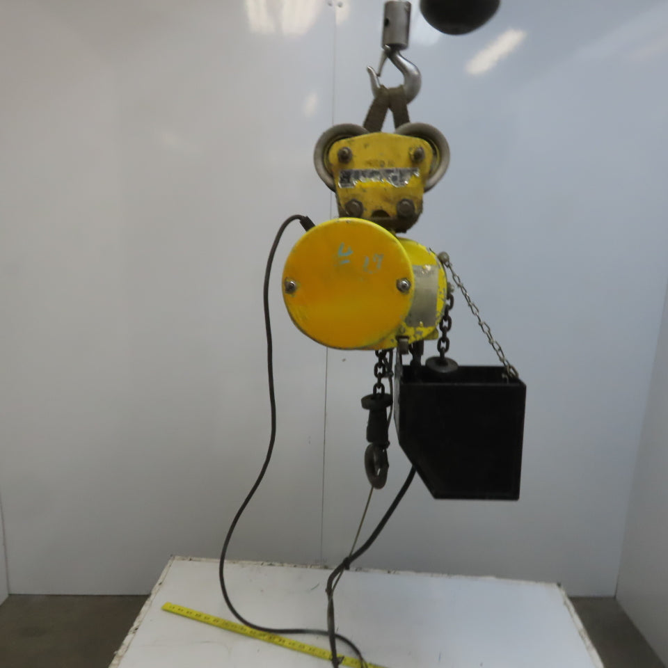 Budgit BEH2516 1/4 Ton 500Lb. 230/460V 3Ph Electric Chain Hoist 10' Lift 16FPM