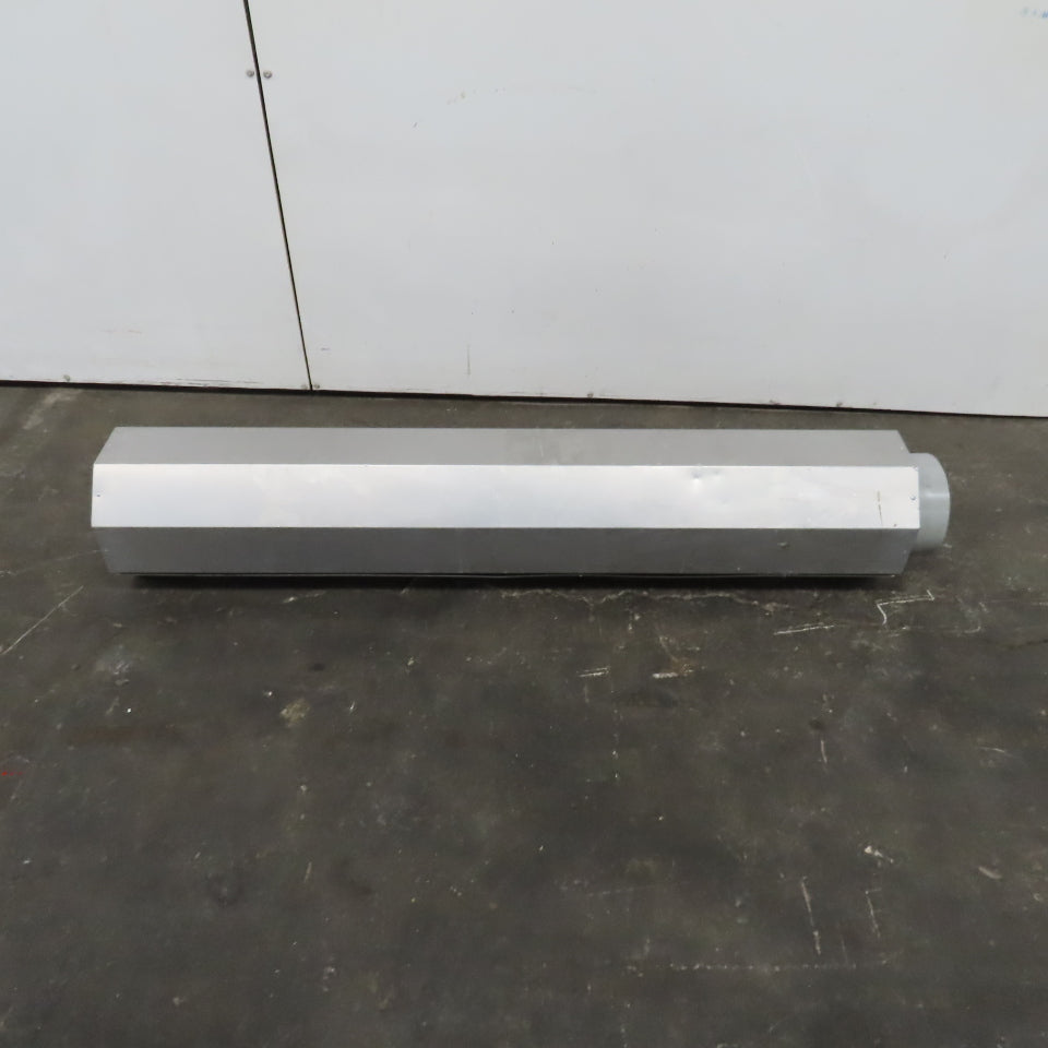 8" Aluninum Air Duct Exhaust Silencer Reducer 59" Long