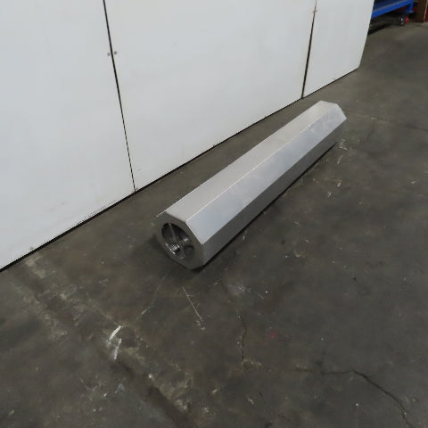 8" Aluninum Air Duct Exhaust Silencer Reducer 59" Long
