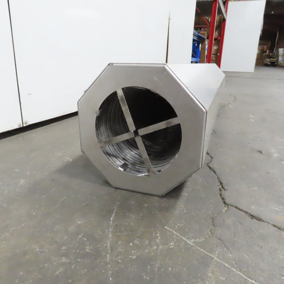 8" Aluninum Air Duct Exhaust Silencer Reducer 59" Long