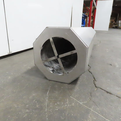 8" Aluninum Air Duct Exhaust Silencer Reducer 59" Long