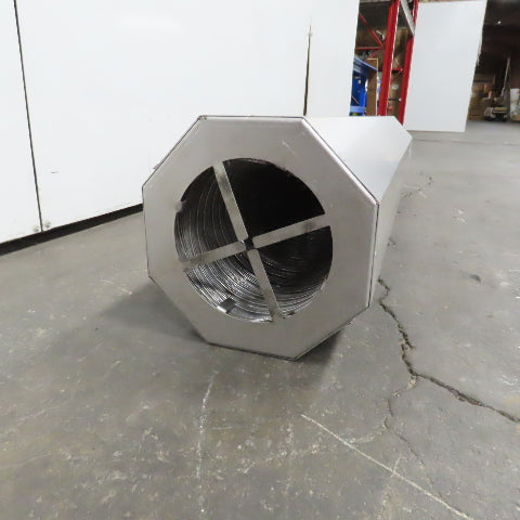 8" Aluninum Air Duct Exhaust Silencer Reducer 59" Long